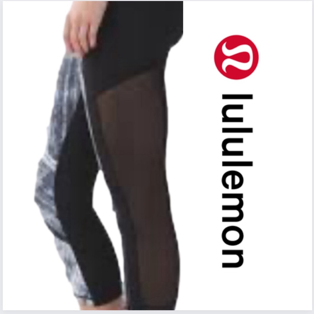 Lululemon Hot To Street crop Mesh Leggings